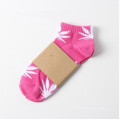 Meias Tornozelo Weed Leaf Sport Meias Maple Leaf Meias Mistura de Cores Hip Hop Meias